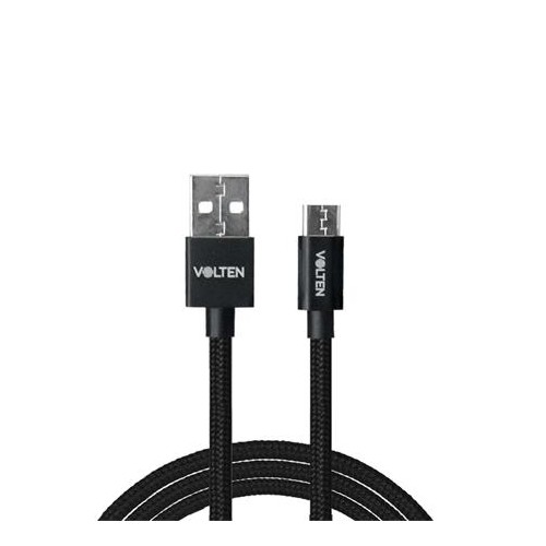 Cable Volten VL1256 TIPO-C /Metal/1Mt/Negro