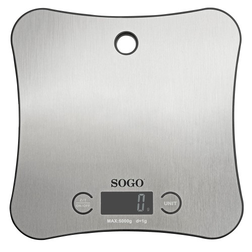 Bascula de Cocina Sogo SS-2915 /BT/5KG/Inox