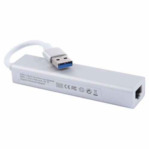 Adaptador USB 3.0 + HUB USB/RJ45/Lector Tarjetas
