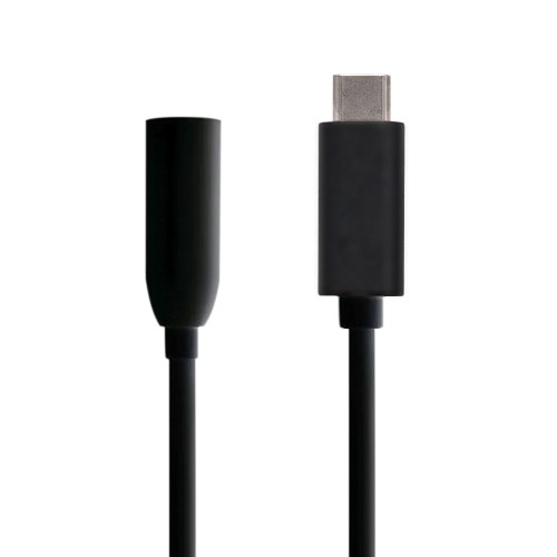 AISENS Conversor USB C a Audio, USB C/M - jack 3.5/H, Negro
